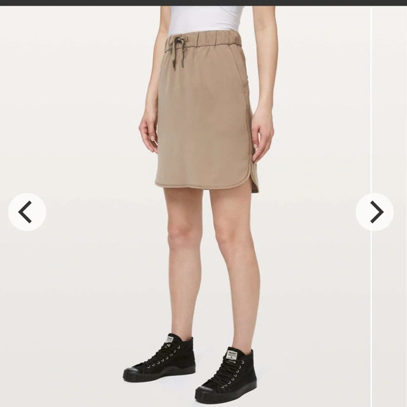 Lululemon On The  Fly Skirt
*Woven
Frontier, tan color casual, athleisure, sz 6 - Picture 2 of 16